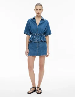 Bow Denim Shirt