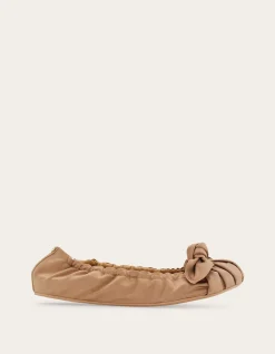 BOW EMBELLISHED BALLET FLAT