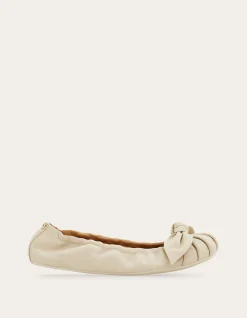 BOW EMBELLISHED BALLET FLAT