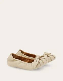 BOW EMBELLISHED BALLET FLAT