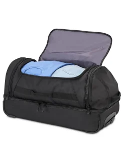 BOXED 71CM MEDIUM WHEELED DUFFLE BAG BLACK