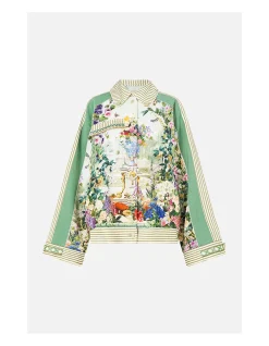 BOXY BUTTON FRONT JACKET WITH POCKET DETAIL