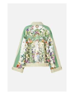BOXY BUTTON FRONT JACKET WITH POCKET DETAIL