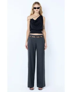 BRIGITTE COWL ASYM TOP
