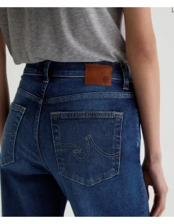 Brinley Mid Rise Straight Crop Jeans