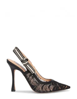 BRI PUMPS IN BLACK LACE