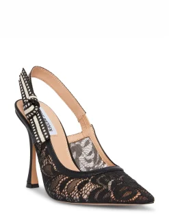 BRI PUMPS IN BLACK LACE