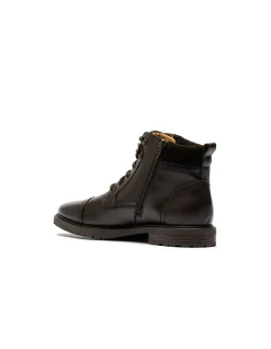 BROOKDALE MILITARY BOOT - CHOCOLATE