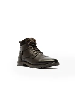 BROOKDALE MILITARY BOOT - CHOCOLATE