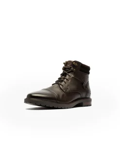 BROOKDALE MILITARY BOOT - CHOCOLATE