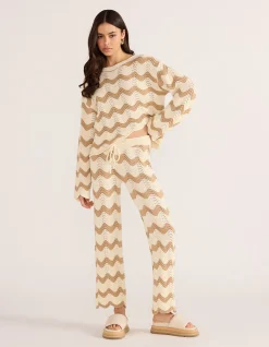BROOKE CROCHET WAVE PANT