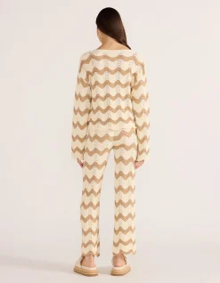 BROOKE CROCHET WAVE PANT