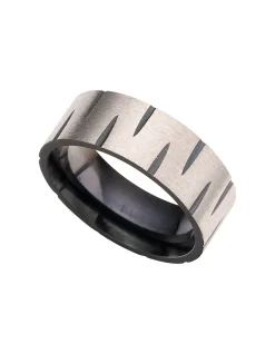 Brushed Cuts Ring