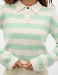 BRUSHED MERINO BOXY POLO