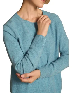 Button Detail Merino Jumper