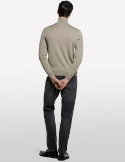 BUTTONED COLLARED KNIT