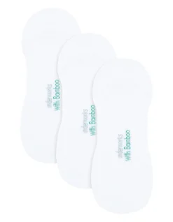 BY UNDERWORKS MENS CUSHIONED NO SHOW SOCK WITH BAMBOO 3 PACK