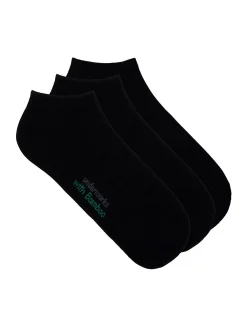 BY UNDERWORKS WOMENS BAMBOO SPORT CUSHIONED LOW CUT SOCK 3 PACK