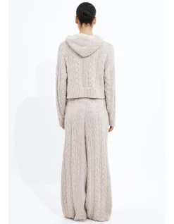 Cable Knit Hoodie