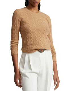 CABLE-KNIT WOOL-CASHMERE SWEATER