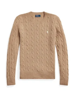 CABLE-KNIT WOOL-CASHMERE SWEATER