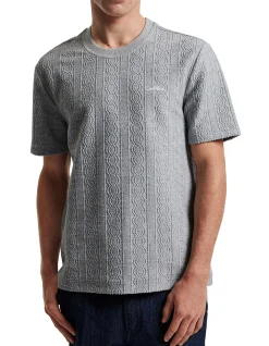 CABLE TEXTURED T-SHIRT