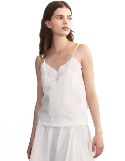 Cala Silk Cotton Lace Camisole