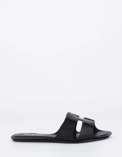 CALF FLAT SANDAL