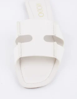 CALF FLAT SANDAL