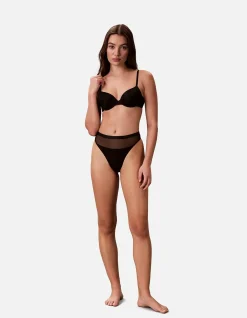 CALVIN KLEIN SHEER MESH THONG