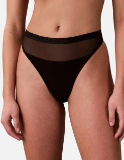 CALVIN KLEIN SHEER MESH THONG