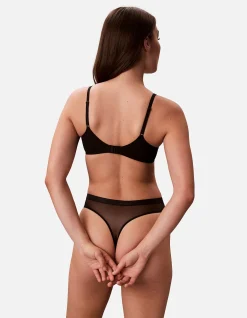 CALVIN KLEIN SHEER MESH THONG
