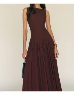 CAMELLA HIGH NECK MAXI DRESS