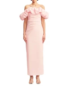 Campbell Off Shoulder Bubble Maxi Dress
