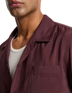 CAMP COLLAR LS SHIRT