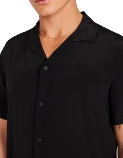 CAMP COLLAR SILK SS SHIRT