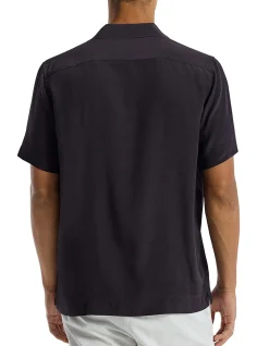 CAMP COLLAR SILK SS SHIRT