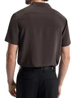 CAMP COLLAR SILK SS SHIRT