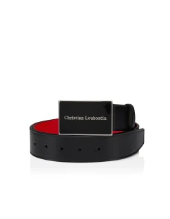 CANOPY BELT 35MM CALF PARIS BLACK/SILVER