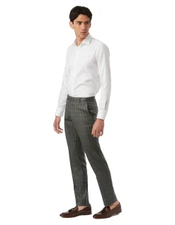 CAPER TEXTURED WINDOW CHECK SUIT TROUSER