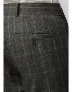 CAPER TEXTURED WINDOW CHECK SUIT TROUSER