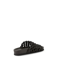Carila Woven Leather Slide Sandals