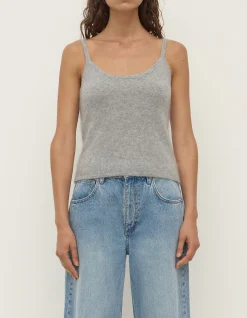 Carina Wool Tank Grey Marle