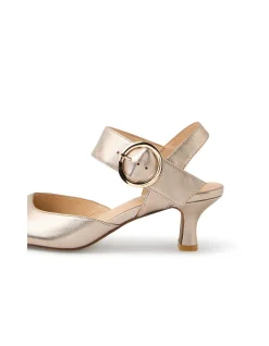 Caris Buckled Strap Mid Heel Mary Jane Shoes