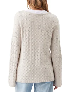 CARLA CABLE NURSING KNIT