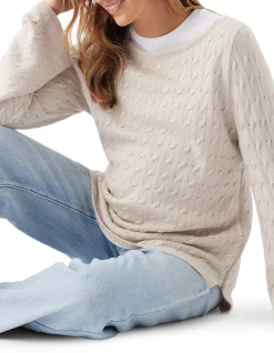 CARLA CABLE NURSING KNIT