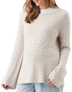 CARLA CABLE NURSING KNIT