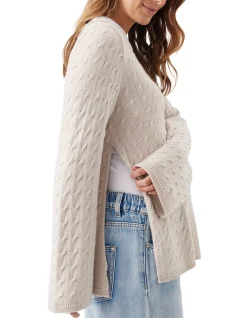 CARLA CABLE NURSING KNIT
