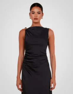 CARLETTE COWL NECK MAXI DRESS