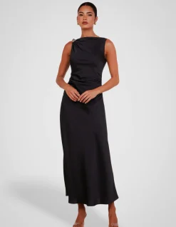 CARLETTE COWL NECK MAXI DRESS